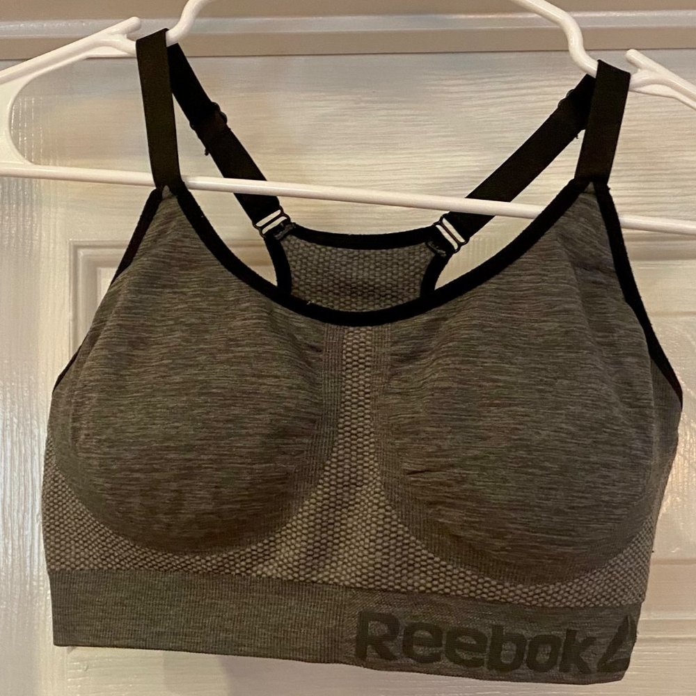 Gray Reebok Sports Bra